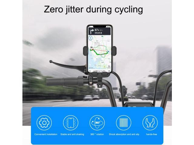 Bike Handlebar Phone Holder, Motorcycle Phone Mount Motorcycle Handlebar Phone Clamp, Scooter Phone Clip for iPhone 6/7/8/X/11/12/13/14 Series and...