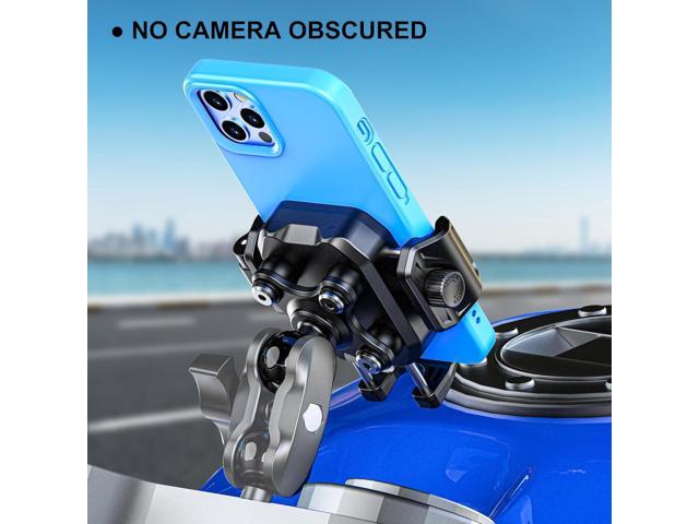 iMESTOU Anti-Vibration Motorcycle Phone Mount, 1' Ball Phone Mount Suitable for 5.2'-7.2' Up to 15mm Thick Phones, Fits for RAM B...