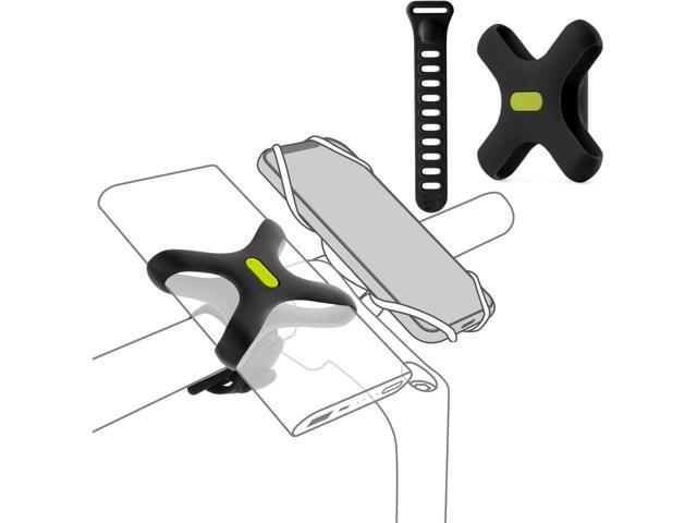 BONE Bike Phone Charger Kit, Bicycle Power Bank Mount + L-Shaped Charging Cable, Scratch-Free Silicone Strap with Anti-Slip Design, Quick Setup...