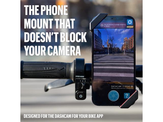 The dashcam. Bike Phone Mount: The Best Bicycle Phone Holder That Reduces Shake Without Blocking Your Camera [Extended-Range for Wide, Tapered, or...