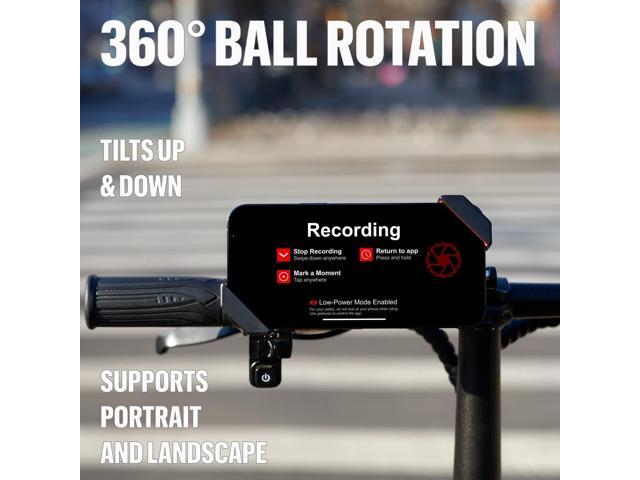 The dashcam. Bike Phone Mount: The Best Bicycle Phone Holder That Reduces Shake Without Blocking Your Camera [Extended-Range for Wide, Tapered, or...