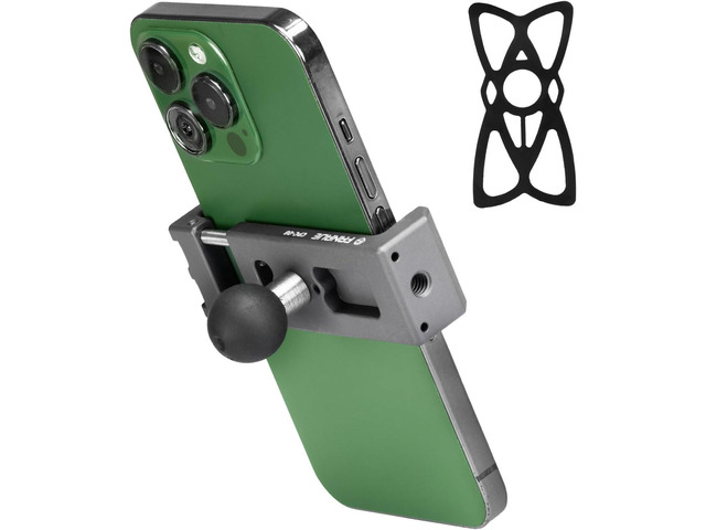 FANAUE Aluminum Phone Holder with 20mm Ball with 360° Rotation Smartphones with a Width of 5.5' to 8', for All Industry Standard 20mm Ball Joints,...