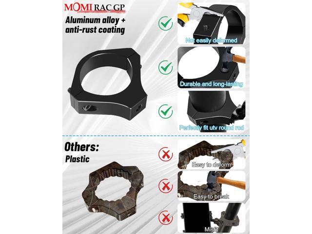 UTV Phone Mount - 360 Adjustable Heavy Duty Phone Holder 8 Claws Fits 1.75 to 2 Inch Round Tube Fits RZR Maverick X3 Ranger Pioneer Talon Teryx...