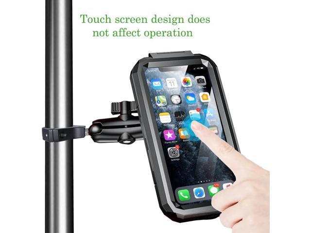 Hamdril UTV Phone Mount with Waterproof Protector, 360 Degree Adjustable UTV Holder, Compatible with 1.5-2inch Roll BarUTV SXS/Polaris RZR 900 1000...