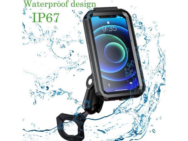 Hamdril UTV Phone Mount with Waterproof Protector, 360 Degree Adjustable UTV Holder, Compatible with 1.5-2inch Roll BarUTV SXS/Polaris RZR 900 1000...