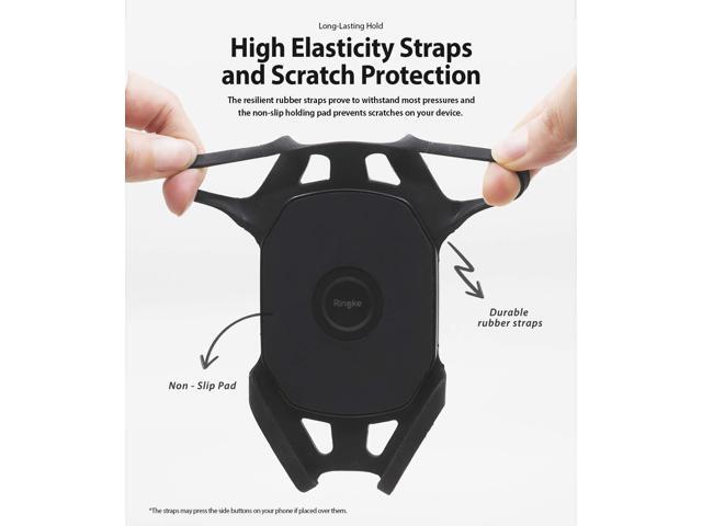 Ringke Spider Grip Mount Holder, Bike Mount Phone Holder Universal Smartphones Handler Clamp 360° Rotation Bicycle Cradle Accessories