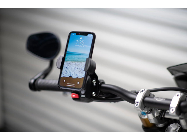 Techmount Universal Motorcycle Control Mount 4-31001-B-TechGripper - The Most Dependable Holder for iPhone/GPS / MP3 Player - Extra Strong and...