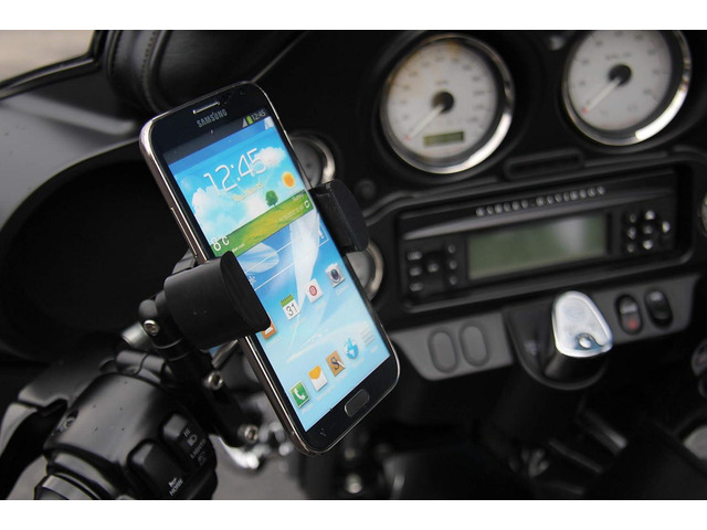Techmount Universal Motorcycle Control Mount 4-31001-B-TechGripper - The Most Dependable Holder for iPhone/GPS / MP3 Player - Extra Strong and...