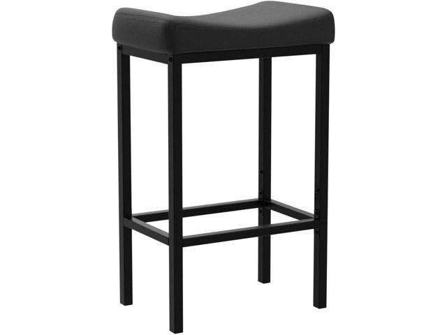 HOOBRO Bar Stools, Set of 2 Bar Chairs, Counter Height Stools, Saddle Stools with Curved Surface, Kitchen Stools, 24.8 Inches, 2.4' Thick...