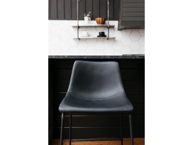 Signature Design by Ashley Centiar Barstool, Counter, Black