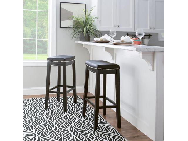 Linon Claridge Bar, Black Stool, 32' X 18.75' X 13'