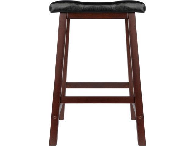 Winsome Mona Stool, 24', Antique Walnut