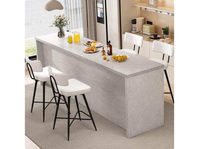 Swivel Counter Height Bar Stools Set of 4, 26' Leather Swivel Bar Stools with Backs, Metal Legs, Modern Stools for Kitchen Counter, White