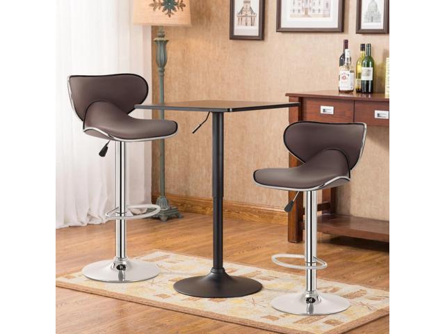 BestOffice Bar Stools Set of 2, Counter Height Adjustable Bar Stools with Back Bar Stool PU Leather Swivel Bar Stool Kitchen Counter Bar Stools...