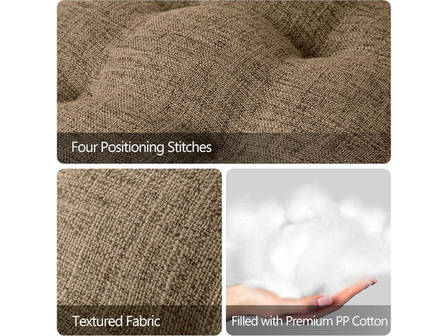 Sunlit Bar Stool Covers - Set of 2 Round Bar Stool Seat Covers, Soft and Cushioned Bar Chair Covers, Easy to Install and Wash, Cover Only, 14 Inch...