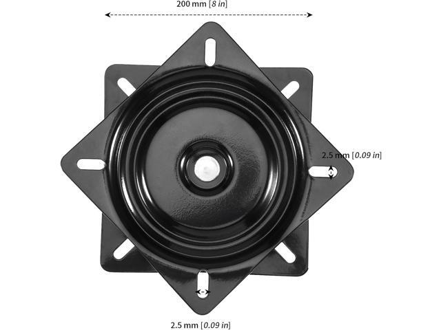 MANCHAP 2 PCS 8 Inch Black Swivel Plate, Heavy Duty Ball Bearing Bar Stool Swivel Plate Replacement, Seat Swivel Base Mount Plate for Bar Stool,...
