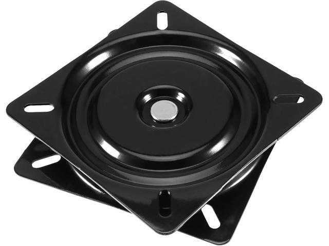 MANCHAP 4 PCS 6 Inch Bar Stool Swivel Plate Replacement, Ball Bearing Seat Swivel Base Mount Plate for Bar Stool, Swivel Chair or Recliner, Black