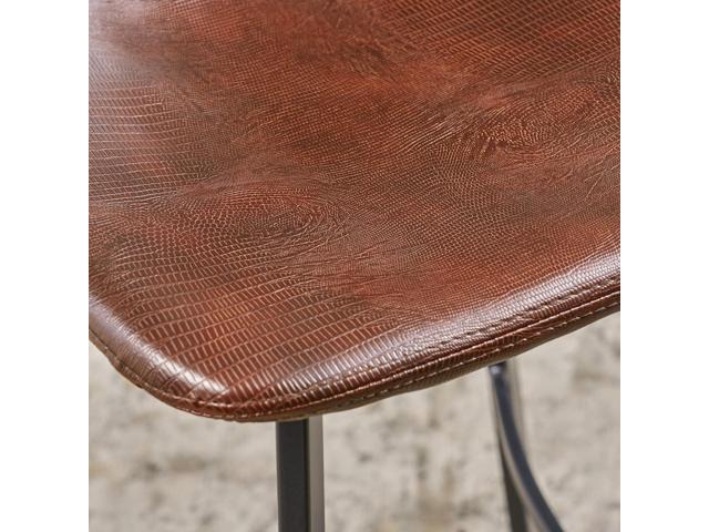 Christopher Knight Home Dax Barstools, 2-Pcs Set, Snake Skin Brown