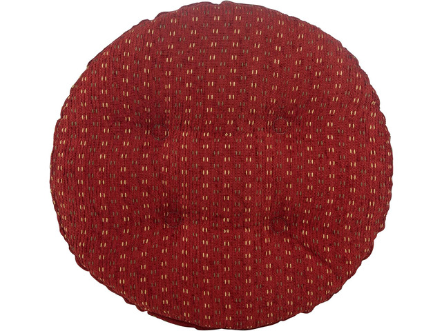 Klear Vu Raindrops The Gripper Non-Slip Tufted Cushion, Round Barstool Cover for Dining Rooms, Cafes, Bars and Restaurants, 14', 4 Pack, Red 4 Count