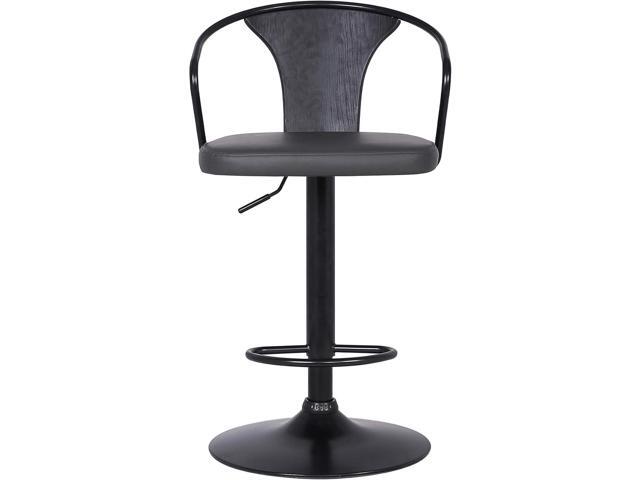 Armen Living Eagle Adjustable Barstool, Gray