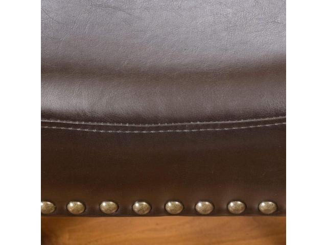 Christopher Knight Home Louigi Backless Leather Barstools, 2-Pcs Set, Brown