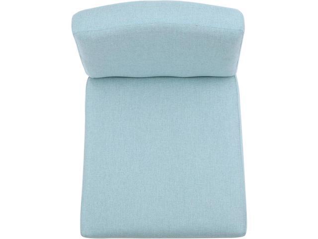 Lopez Fabric Barstools, 2-Pcs Set, Light Blue