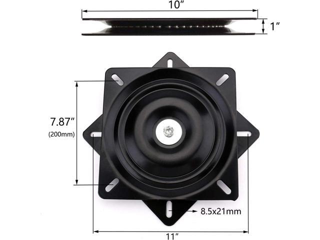 AAGUT 10' Swivel Plate Heavy Duty Bar Stool Replacement for Recliner Chair & Boat Seat Square Swivel Turntable Swivel Steel Cabinet Mechanism Base