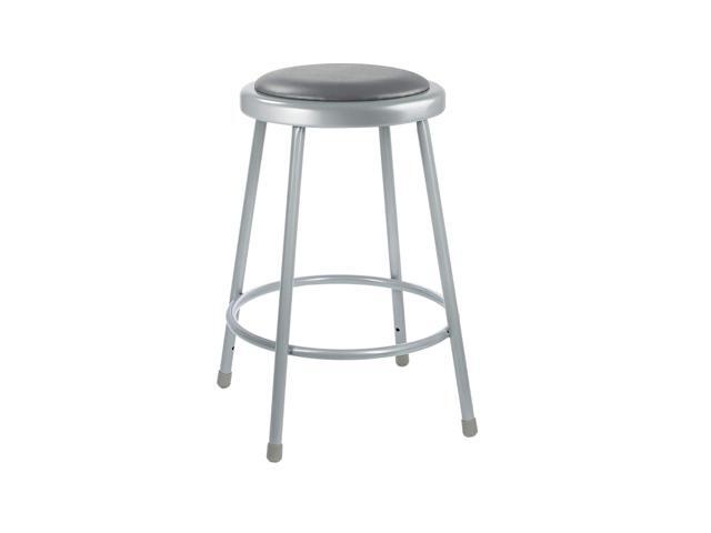 OEF Furnishings (2 Pack) Grey Vinyl Padded Stool