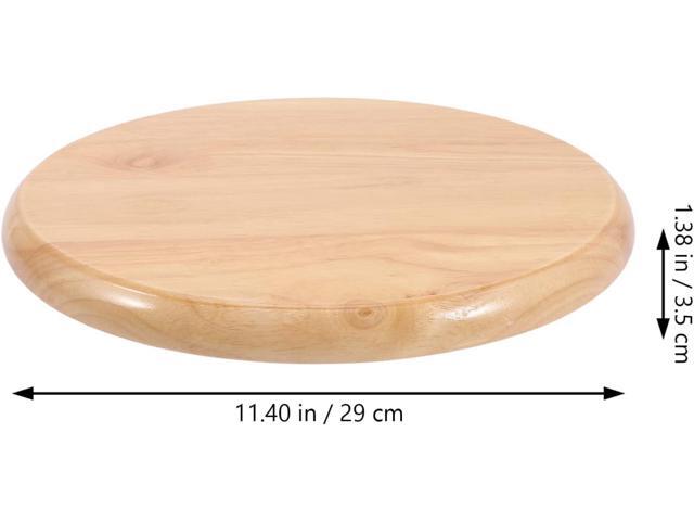 VOSAREA Wooden Bar Stool Seat Replacement Round Chair Seat Top Wood Seat Replacement for Metal Chairs Stool (29.5CM)