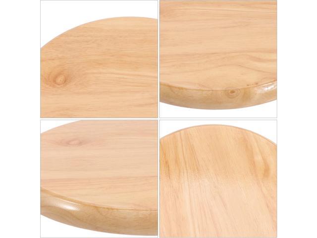 VOSAREA Wooden Bar Stool Seat Replacement Round Chair Seat Top Wood Seat Replacement for Metal Chairs Stool (29.5CM)