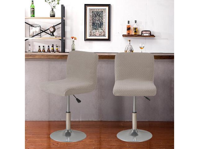FUANGUI Bar Stool Covers Set of 4, Stretch Bar Stool Chair Cover Slipcovers, Knitted Jacquard Counter Stool Bar Chair Covers for Kitchen Pub Dining...