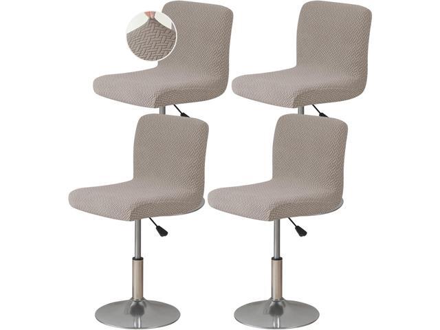 FUANGUI Bar Stool Covers Set of 4, Stretch Bar Stool Chair Cover Slipcovers, Knitted Jacquard Counter Stool Bar Chair Covers for Kitchen Pub Dining...