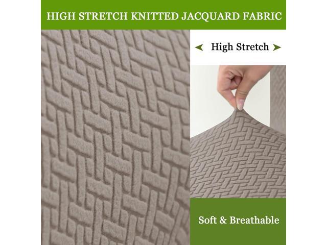 FUANGUI Bar Stool Covers Set of 4, Stretch Bar Stool Chair Cover Slipcovers, Knitted Jacquard Counter Stool Bar Chair Covers for Kitchen Pub Dining...