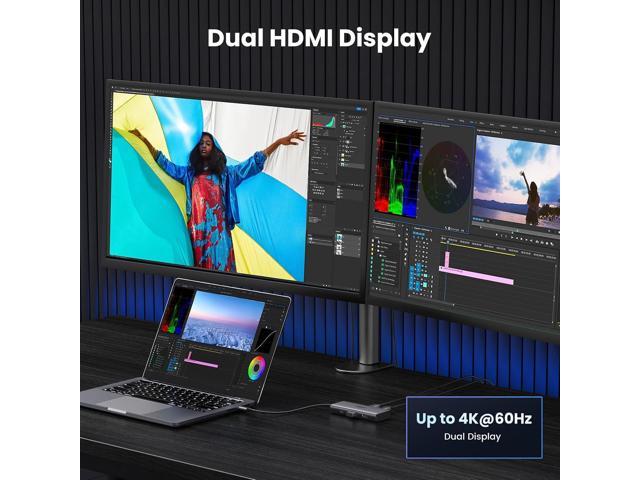 UGREEN Docking Station, Revodok 206 USB C Hub (6-in-1) with Dual 4K@60Hz, Single 8K@30Hz, 100W Power Delivery, 3X 5Gbps USB Data Ports, USB-C Dock...