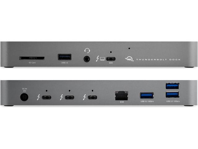 OWC 11-Port Thunderbolt Dock with 4 Ports, 4 USB Ports, Ethernet, Audio, and Card Reader Functionality for Thunderbolt 3 Mac or Thunderbolt 4 PC
