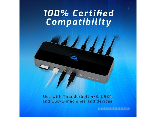 OWC 11-Port Thunderbolt Dock with 4 Ports, 4 USB Ports, Ethernet, Audio, and Card Reader Functionality for Thunderbolt 3 Mac or Thunderbolt 4 PC