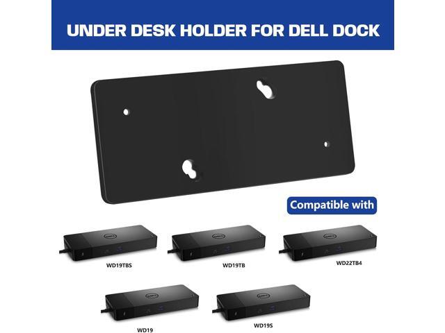 Under Desk Mount for WD19 / WD19S / WD19TBS / WD19TB / WD22TB4 Dock + Power Bricks (for 180W and 130W), Docking Station & Power Bricks Holder