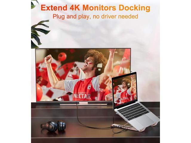 USB C Laptop Docking Station Stand, USB C Dock Tablet Stand, 8 in 1 USB C Hub with 4K HDMI, 2 USB 3.0, PD 100W, Universal Dock Station for MacBook...
