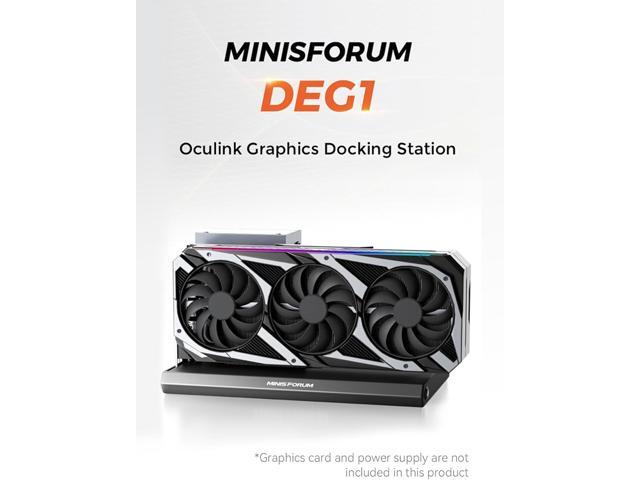 MINISFORUM DEG1 External GPU Dock Station, Mini eGPU Enclosure for RTX 4090, AMD RX 7900 XTX, Support ATX/SFX Standard Power Supplies, PCIe4.0 x4...