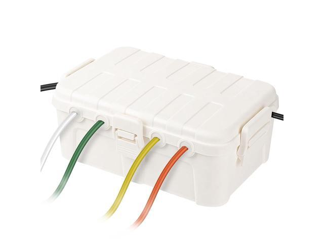 Flemoon Large Outdoor Electrical Box (12.5 x 8.5 x 5 inch), IP54 Waterproof Outdoor Extension Cord Cover Weatherproof, Protect Outlet, Plug,...