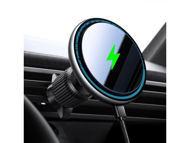 for Magsafe Car Mount Charger, 15W Fast Charging LED Magnetic Wireless Car Charger, Air Vent Phone Holders for Your Car for Magsafe Car Phone...