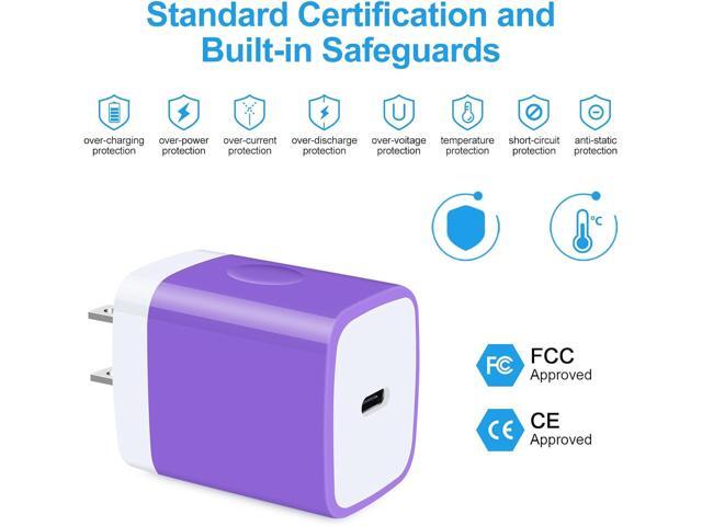 Type C Charger 20W Super Fast USB C Charger Block with 6FT Android Phone Charger Cable Fast Charging for Samsung Galaxy Z Flip 6 5 4 3/Z Fold SE 6...