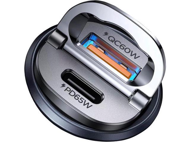 Upgraded 125W USB C Car Charger Super Fast Charging for iPhone 16, [PD65W & QC60W][All Metal] MRGLAS Cigarette Lighter Car Charger,Car Accessories...