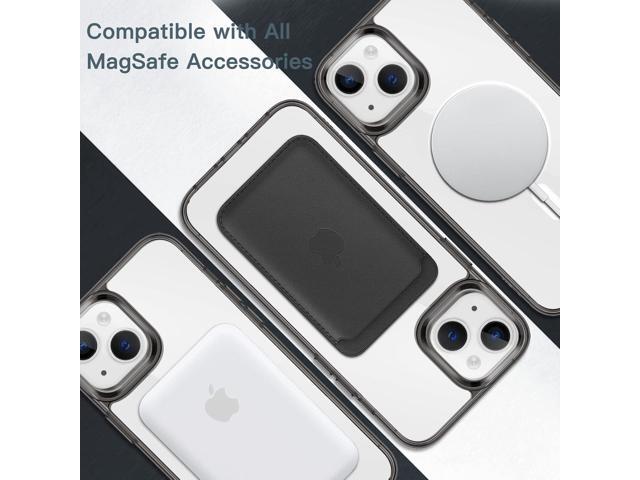 JETech Magnetic Case for iPhone 14 6.1-Inch Compatible with MagSafe Wireless Charging, Shockproof Phone Bumper Cover, Anti-Scratch Clear Back...