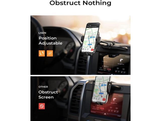 LISEN CD Phone Holder for Car,Adjustable CD Slot Phone Mount Holder for iPhone Ultra Sturdy Cell Phones Holders for Your Car Accessories for Women...