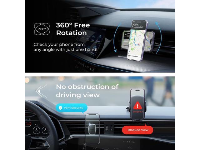 LISEN Magnetic Phone Holder for Car - Upgraded Clip Ultra 6 Strong Magnets, Car Phone Holder Case Friendly,Soporte de Telefono para carro for...