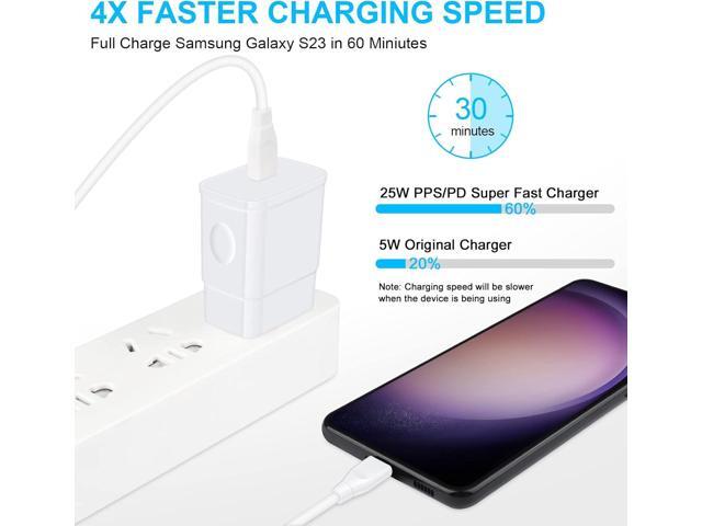 25W Super Fast Charger, 10FT Long Android Phone C Charger USB Type C Cable Fast Charging for Samsung Galaxy A16 5G A15 A14 5G A56 A55 A54 A53 A35...