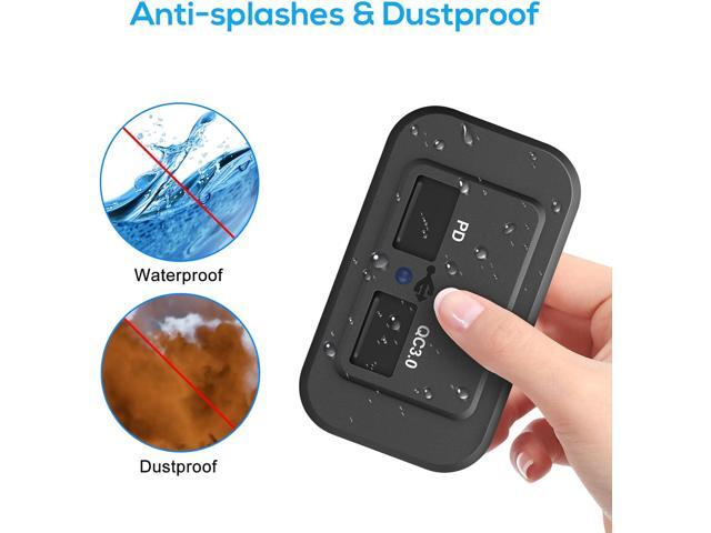 Linkstyle 12V RV USB Outlet, QC3.0 USB A Port & USB C Port Surface Mount Charging Socket Panel for Car Marine Motorcycle