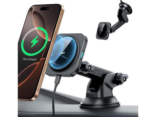 ESR for MagSafe Car Mount Charger, for Magsafe Car Charger, Dashboard/Windshield Magnetic Wireless Phone Charging, 360° Rotation, Magnetic Car...
