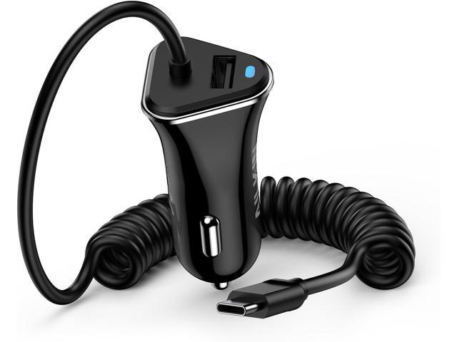 AILKIN Car Charger USB C for Samsung Galaxy, USB Cigarette Lighter Adapter for iPhone 16 Pro 16 Pro Max 15 Plus, Vehicle Auto Cargador Type C Car...